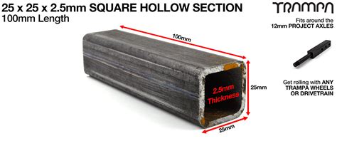 25x25 mild steel box|25x25x2.5 hollow.